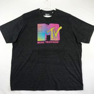 MTV Music Television Mens 5XL Graphic Logo T-shirt